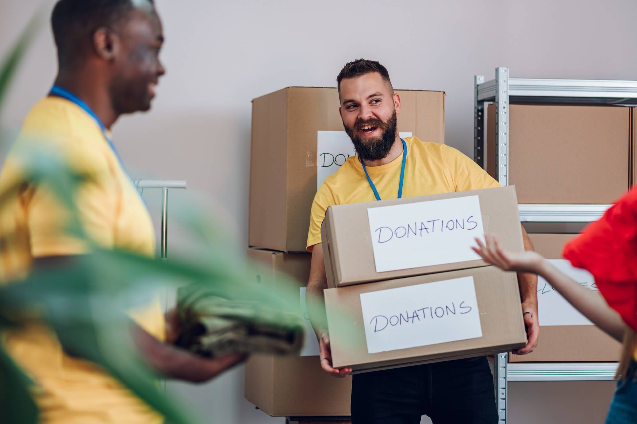 Raise donations when you shop the easter deals group of multiracial volunteers working in communi 2022 10 27 04 17 52 utc